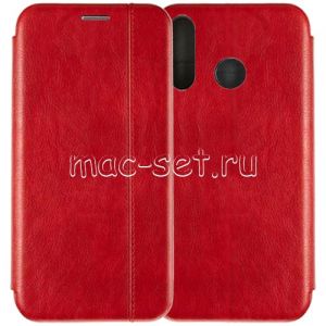 Чехол-книжка кожаный для Huawei Honor 20S / 20 Lite (красный) Retro Case