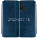 Чехол-книжка кожаный для Huawei Honor 20S / 20 Lite (синий) Retro Case