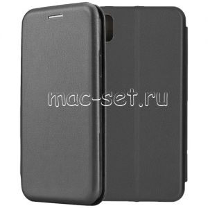 Чехол-книжка кожаный для Huawei Honor 8S (черный) Fashion Case