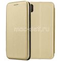Чехол-книжка кожаный для Huawei Honor 8S (золотистый) Fashion Case