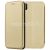 Чехол-книжка кожаный для Huawei Y5 (2019) (золотистый) Fashion Case