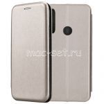 Чехол-книжка кожаный для Huawei P Smart Z (серый) Fashion Case