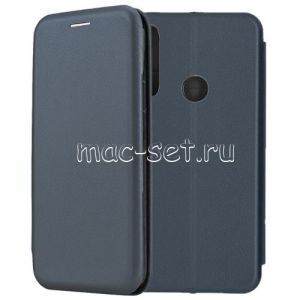 Чехол-книжка кожаный для Huawei P Smart Z (синий) Fashion Case