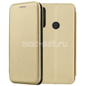 Чехол-книжка кожаный для Huawei P Smart Z (золотистый) Fashion Case