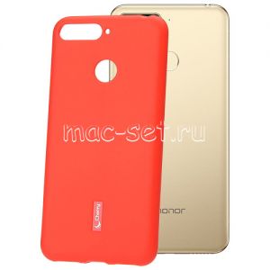 Чехол-накладка силиконовый для Huawei Honor 7C (красный) Cherry