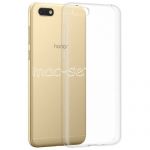 Чехол-накладка силиконовый для Huawei Honor 7A (прозрачный 1.0мм)