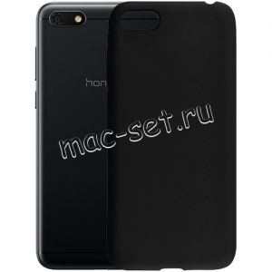 Чехол-накладка силиконовый для Huawei Honor 7A (черный 1.0мм) матовый