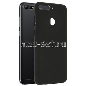 Чехол-накладка силиконовый для Huawei Honor 7A Pro (черный 1.2мм)