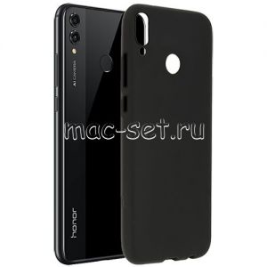 Чехол-накладка силиконовый для Huawei Honor 8X (черный 1.2мм)