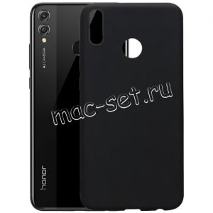 Чехол-накладка силиконовый для Huawei Honor 8X (черный 1.0мм) матовый