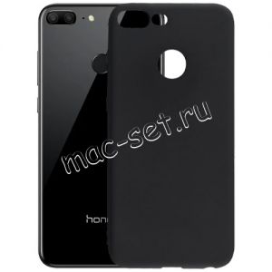 Чехол-накладка силиконовый для Huawei Honor 9 Lite (черный 1.0мм) матовый