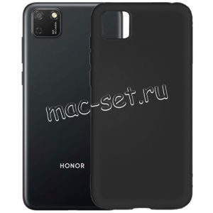 Чехол-накладка силиконовый для Huawei Honor 9S (черный 1.0мм) матовый