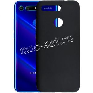Чехол-накладка силиконовый для Huawei Honor View 20 (черный 1.0мм) матовый