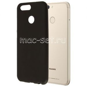 Чехол-накладка силиконовый для Huawei Nova 2 (черный 1.2мм)