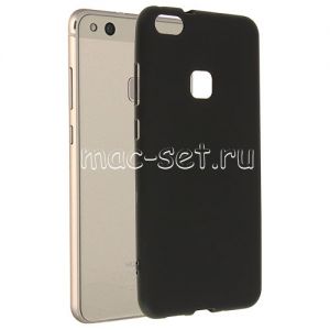 Чехол-накладка силиконовый для Huawei P10 Lite (черный 1.2мм)