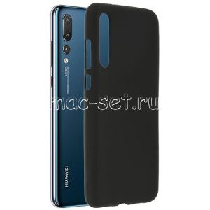 Чехол-накладка силиконовый для Huawei P20 Pro (черный 1.2мм)