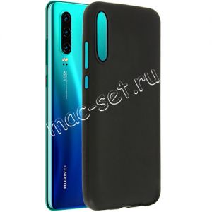 Чехол-накладка силиконовый для Huawei P30 (черный 1.2мм)