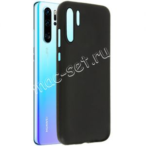 Чехол-накладка силиконовый для Huawei P30 Pro (черный 1.2мм)
