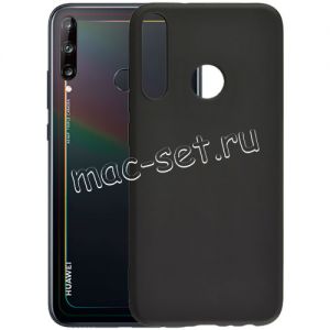 Чехол-накладка силиконовый для Huawei P40 Lite E (черный 1.0мм) матовый
