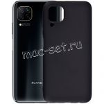 Чехол-накладка силиконовый для Huawei P40 Lite (черный 1.0мм) матовый
