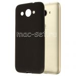Чехол-накладка силиконовый для Huawei Y3 (2017) (черный 1.2мм)