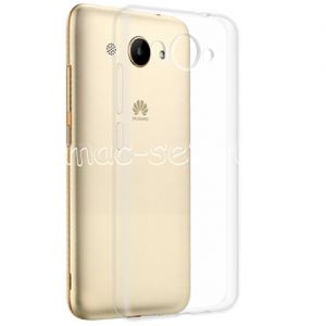 Чехол-накладка силиконовый для Huawei Y3 (2017) (прозрачный 1.0мм)