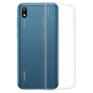 Чехол-накладка силиконовый для Huawei Y5 (2019) (прозрачный 0.5мм)