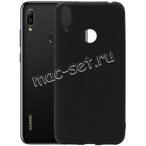 Чехол-накладка силиконовый для Huawei Y6 (2019) (черный 1.0мм) матовый