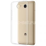 Чехол-накладка силиконовый для Huawei Y7 (2017) (прозрачный 1.0мм)