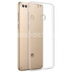 Чехол-накладка силиконовый для Huawei Y9 (2018) (прозрачный 1.0мм)