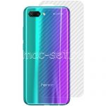 Защитная наклейка для Huawei Honor 10 карбон [задняя] (прозрачная)