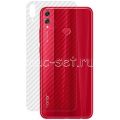 Защитная наклейка для Huawei Honor 8X карбон [задняя] (прозрачная)