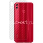 Защитная наклейка для Huawei Honor 8X карбон [задняя] (прозрачная)