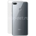 Защитная наклейка для Huawei Honor 9 Lite карбон [задняя] (прозрачная)
