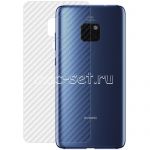 Защитная наклейка для Huawei Mate 20 карбон [задняя] (прозрачная)