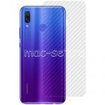 Защитная наклейка для Huawei Nova 3 карбон [задняя] (прозрачная)