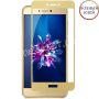 Защитное стекло для Huawei Honor 8 Lite с золотистой рамкой 21D