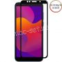 Защитное стекло для Huawei Honor 9S [клеится на весь экран] 21D (черное)