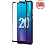 Защитное стекло 3D для Huawei Honor 20S / 20 Lite [изогнутое на весь экран] Red Line (черное)