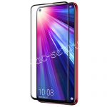 Защитное стекло 3D для Huawei Honor View 20 [изогнутое на весь экран] Red Line (черное)