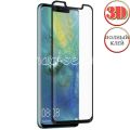 Защитное стекло 3D для Huawei Mate 20 Pro [изогнутое клеится на весь экран] (черное)