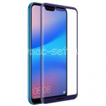 Защитное стекло 3D для Huawei P20 Lite [изогнутое на весь экран] Red Line (синее)