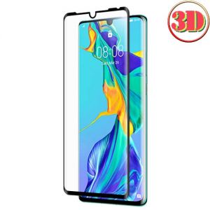 Защитное стекло 3D для Huawei P30 Pro [изогнутое на весь экран] Red Line (черное)