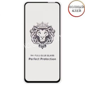 Защитное стекло для Huawei Honor 10X Lite [клеится на весь экран] Premium (черное)