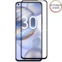 Защитное стекло для Huawei Honor 30 [клеится на весь экран] Premium (черное)