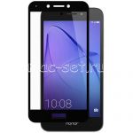 Защитное стекло для Huawei Honor 6A [на весь экран] (черное)