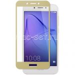 Защитное стекло для Huawei Honor 6A [на весь экран] (золотистое)