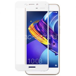 Защитное стекло для Huawei Honor 6C Pro [на весь экран] (белое)