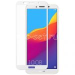 Защитное стекло для Huawei Honor 7S [на весь экран] (белое)