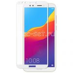 Защитное стекло для Huawei Honor 7C Pro [на весь экран] (белое)